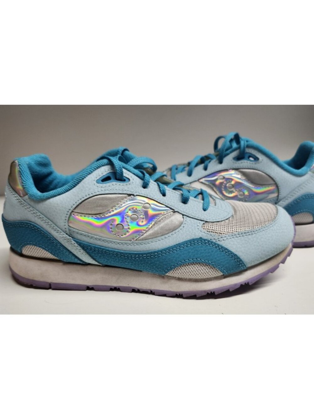 Saucony Shadow 6000 Big Kids 6.5 Women's 8.5 Turquoise Blue